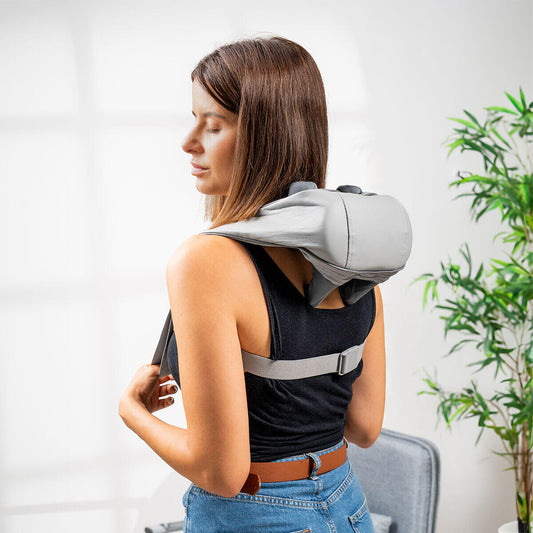 Masajeador de Cuello y Espalda 6D Recargable Silax – Relajación Profunda en Casa 🧘♂️💆♀️