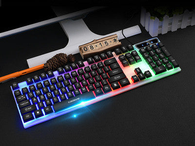 Teclado Gamer USB Retroiluminado – Ideal para Juegos, con Cable de 1,5m