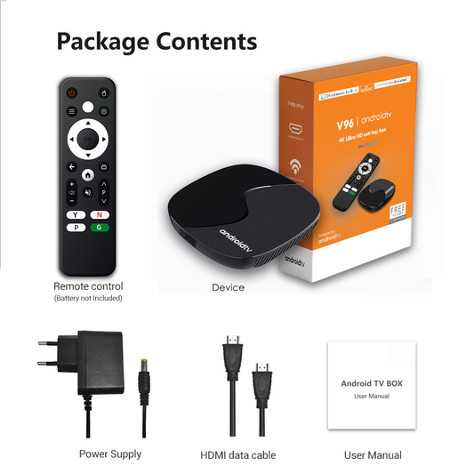 V96 Android TV Box 4K UHD | Centro de Entretenimiento